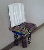 chair made from paper