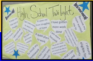 Student comments on twilight program